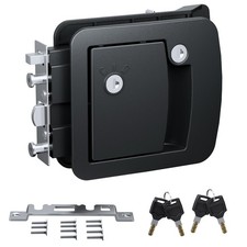 All-Metal RV Door Lock Replacement, Black Motorhome Door Latch Lock Fits 4.25...
