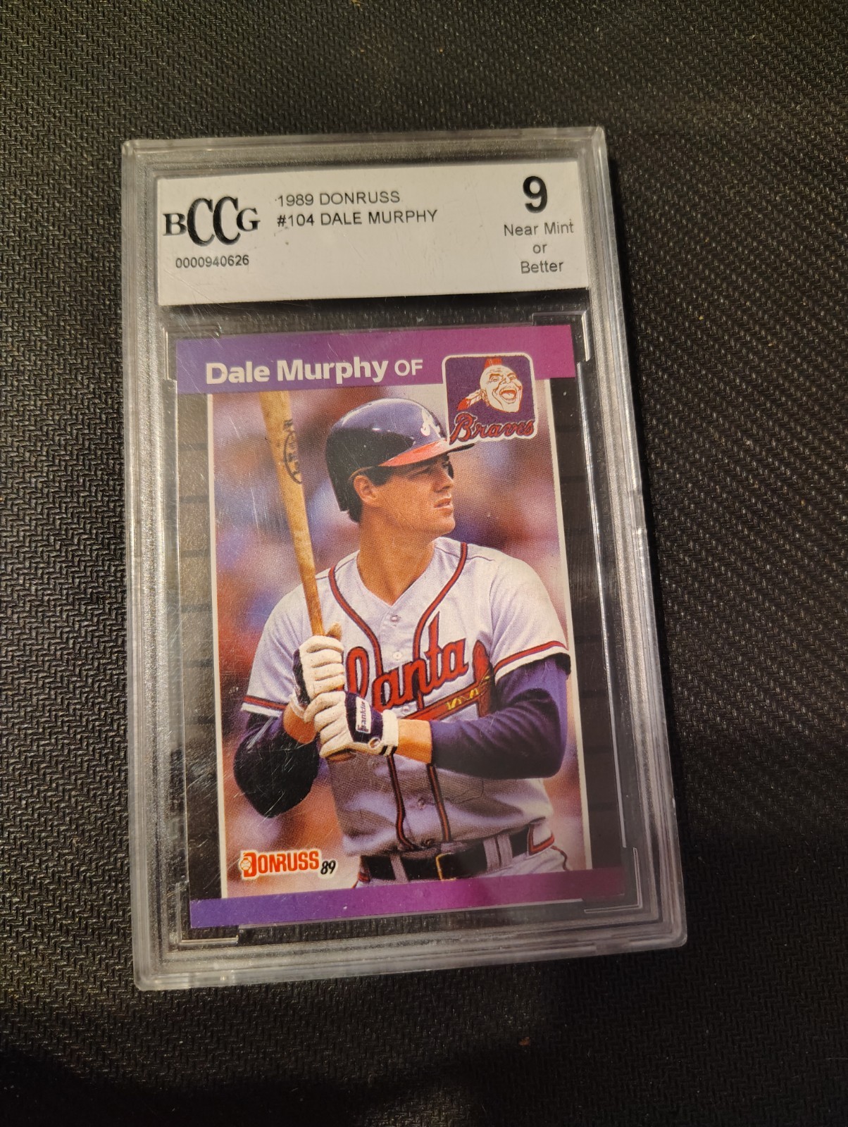 1989 Donruss Dale Murphy #104 PSA 9