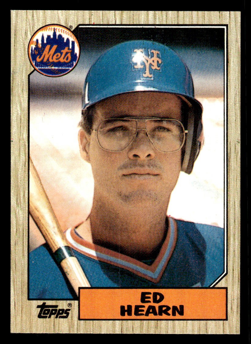 1987 Topps #433 Ed Hearn Rookie Card New York Mets
