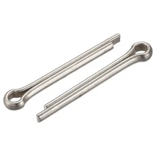Split Cotter Pin, 6mm x 43mm Stainless Steel Clip Fastener Fitting, 2Pcs