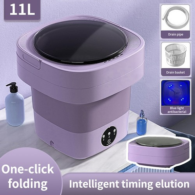 #ad Mini Washing Machine 8 11L Folding Portable Sterilization Drying Laundry Machine $45.99