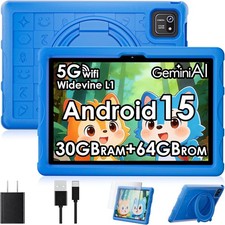 2026 Android 15 Tablet,10.1 inch Tablet with Drop-proof Case,Octa-core bundle 