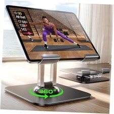 for iPad Stand Holder Adjustable Tablet Stand for Desk, 2025 for iPad Black