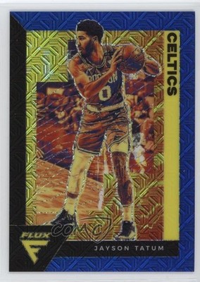 2020-21 Panini Flux Blue Mojo Prizm 68/99 Jayson Tatum #7 yl0