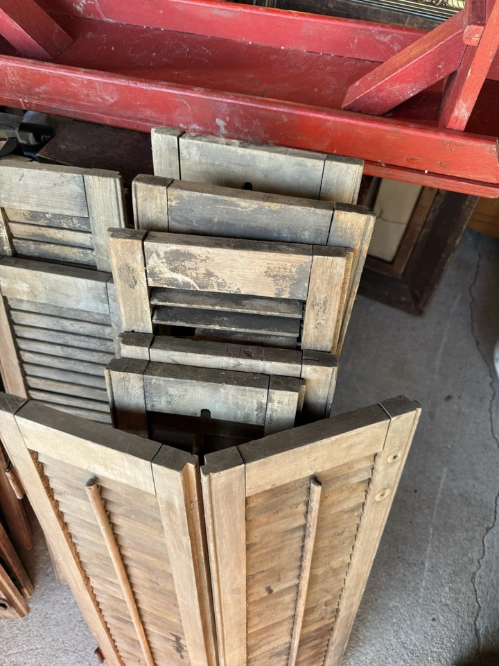 20 persianas de madera interiores vintage diferentes tamaños Foto 4 de 4