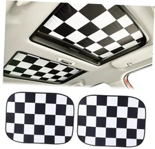 2pcs Foldable Sunroof Shade Sunshade Heat Isolate fit for Mini Cooper, Chequer