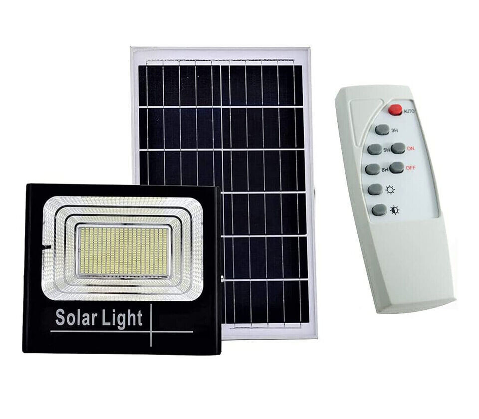 Faro Solare 1000W LED - Luce Fredda per Giardino e Sicurezza IP67