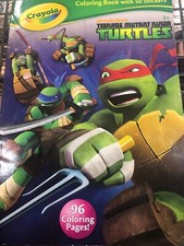 Crayola Nickelodeon Teenage Mutant Ninja Turtles Coloring Book With 50 Stickers
