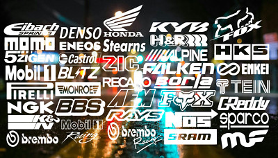 37Automotive Sponsor Decals JDM Car Racing Drift Sticker (Tgish+SH)