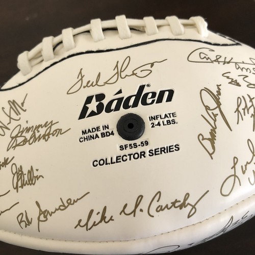 Green Bay Packers Autographed Football 50th Anniversary Full Team collectible sz - 第 5/7 張圖片