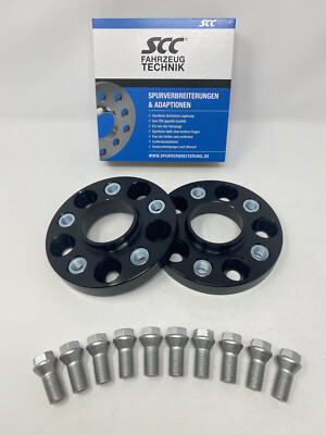 60mm 2x30mm Spurverbreiterung SCC für Audi Q7 4L 5x130 71,6 Spurplatten Black