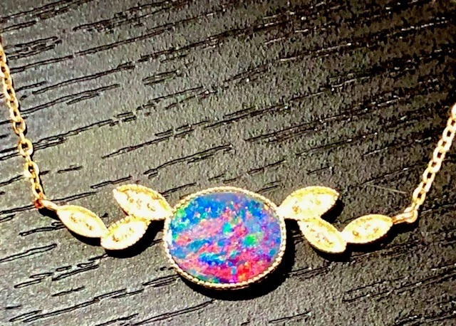 Rubover Black Opal Necklace | Doble Jewellers