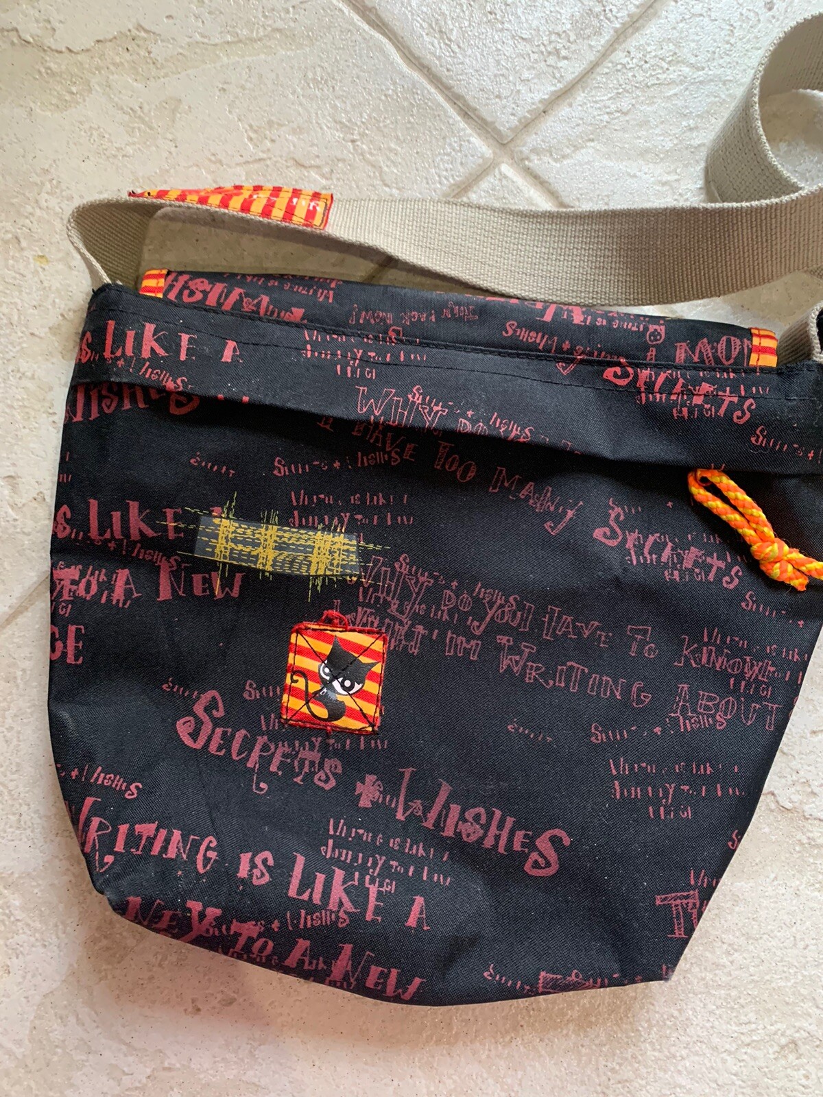 Vtg Y2K Ruby Gloom Black Bag Purse Hot Topic Mall Goth Medium Emo 2006