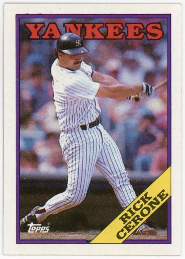 1988 Topps #561 Rick Cerone New York Yankees Baseball Card