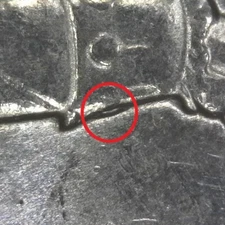 2021-P Washington Crossing Delaware DDR Doubled Die Reverse Error/Variety Circ.