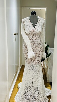 African Nigeria lace Long dress With Corset white )14-16 Appliqu Is Optional | eBay UK African Nigeria lace Long dress With Corset white )14-16 Appliqu Is Optional | eBay UK
