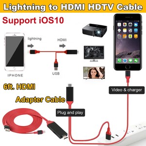 8Pin Para Tv Digital Hdmi Cabo Adaptador Av 6ft para iPhone XS MAX 8 7 iPad Mini | eBay