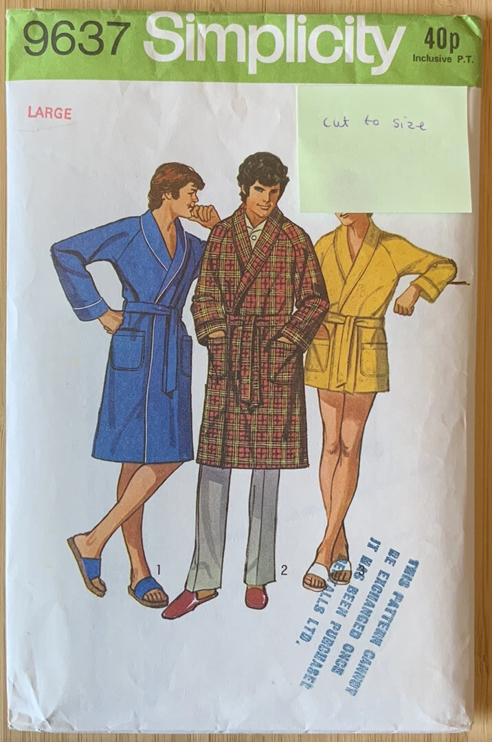 Top more than 152 mens dressing gown pattern best camera.edu.vn