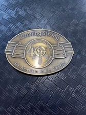 Vintage Running Strong for American Indian Youth Billy Mills Belt Buckle