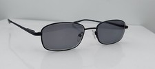 Vintage Rochester Optical Fort Black Rectangular Sunglasses Korea FRAMES ONLY