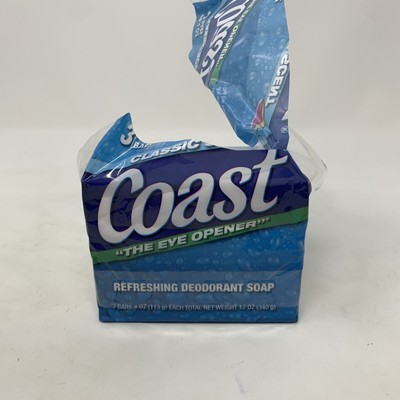 Coast Refreshing Deodorant Soap Classic Scent 2 Count 4 Oz New Unopened