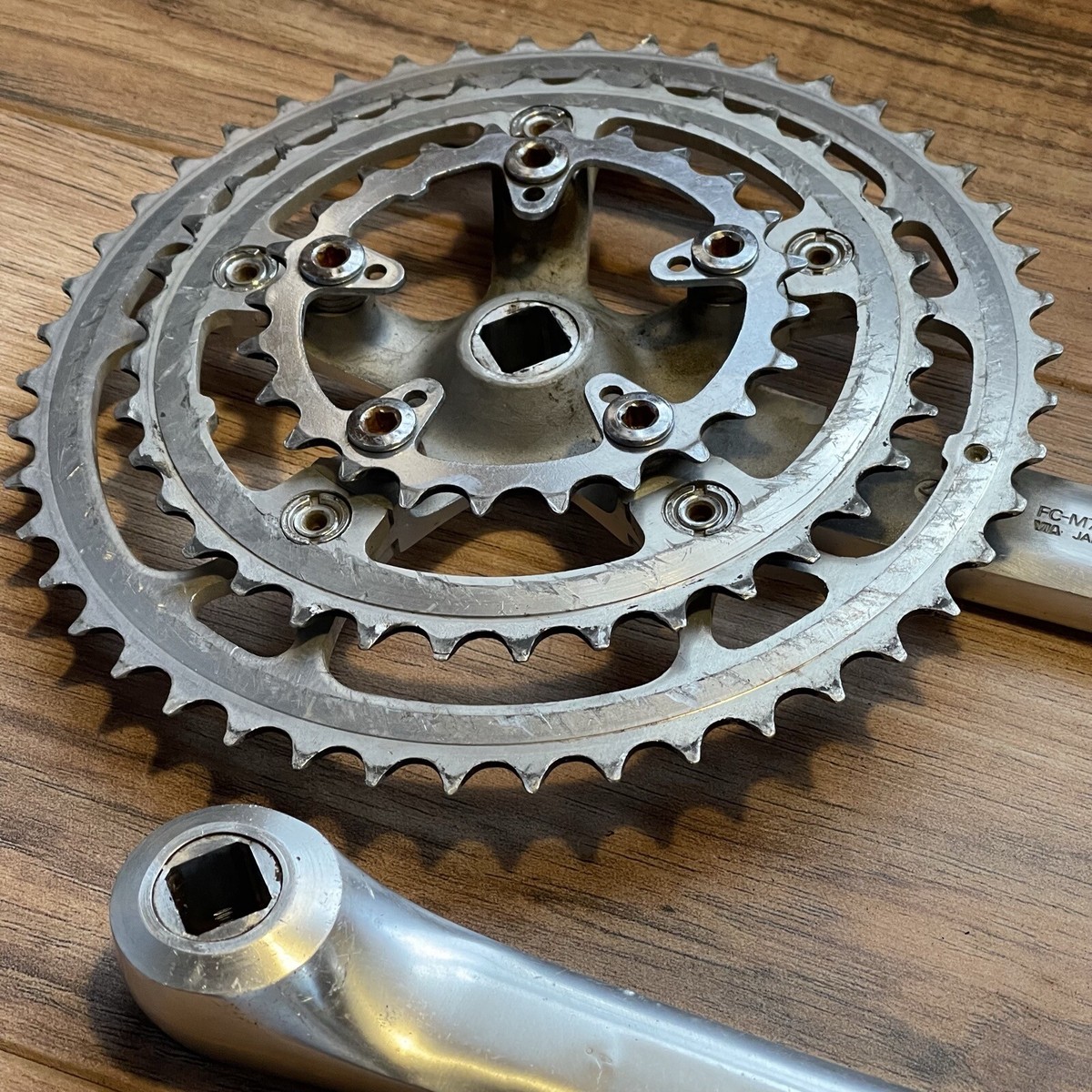 Shimano Deore XT FC-M730 Square Taper Crankset 175 24 / 36 / 46 | eBay