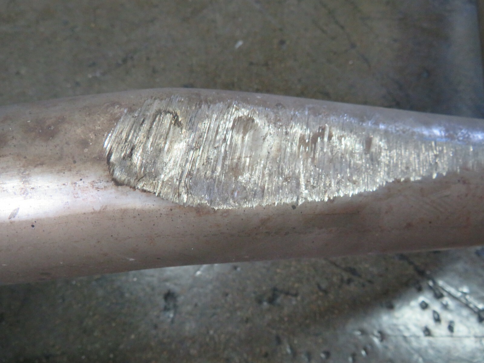 Maserati Quattroporte, RH, Right, Muffler, Used, Dented Tip, P/N 670030852