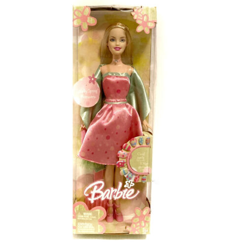 Robe poupée Barbie vintage Y2K Mattel totalement printemps rose ongles cool neuve dans sa boîte - Photo 1 sur 11