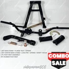 HONDA C70 PASSPORT MAIN STAND.SIDE STAND.FOOTREST + RUBBER  FREE SHIPPING