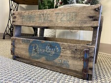 Vintage Wooden Soda Crate Bireley’s Wood Beverage Box Orange Chicago Illinois