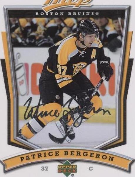 2007-08 Upper Deck MVP - Patrice Bergeron #41 - 1 of 1