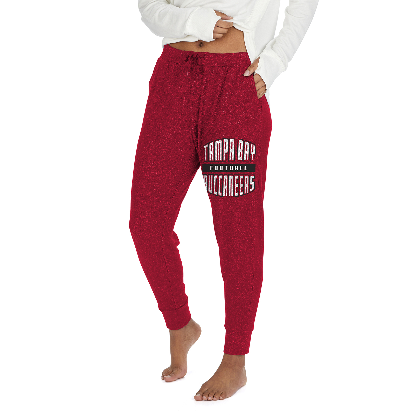 Легкие брюки для бега трусцой из мрамора Zubaz Womens NFL Tampa Bay Buccaneers