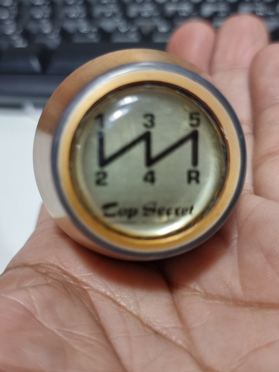 Rare JDM Top Secret Japan 90s Gold Shift Knob | Size M10