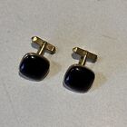 Cufflinks vintage Gold Red Free Shipping Old French Cuffs