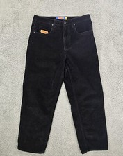 Empyre Men  s 30x27 Black Corduroy Pants Skate Relaxed Fit Y2K Grunge Streetwear