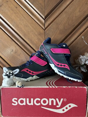 Saucony Spitfire Women s Track & Field Spikes Size 6 Gray/PinPink/White