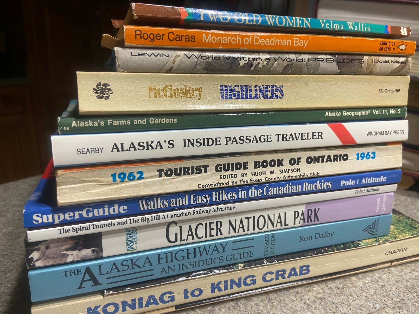 Lot Vintage Alaska, Glacier National Park, Deadman Bay, Canada