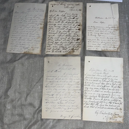 5 Antique 1898 Letters to Local Keene NH New Hampshire Official & Attorney