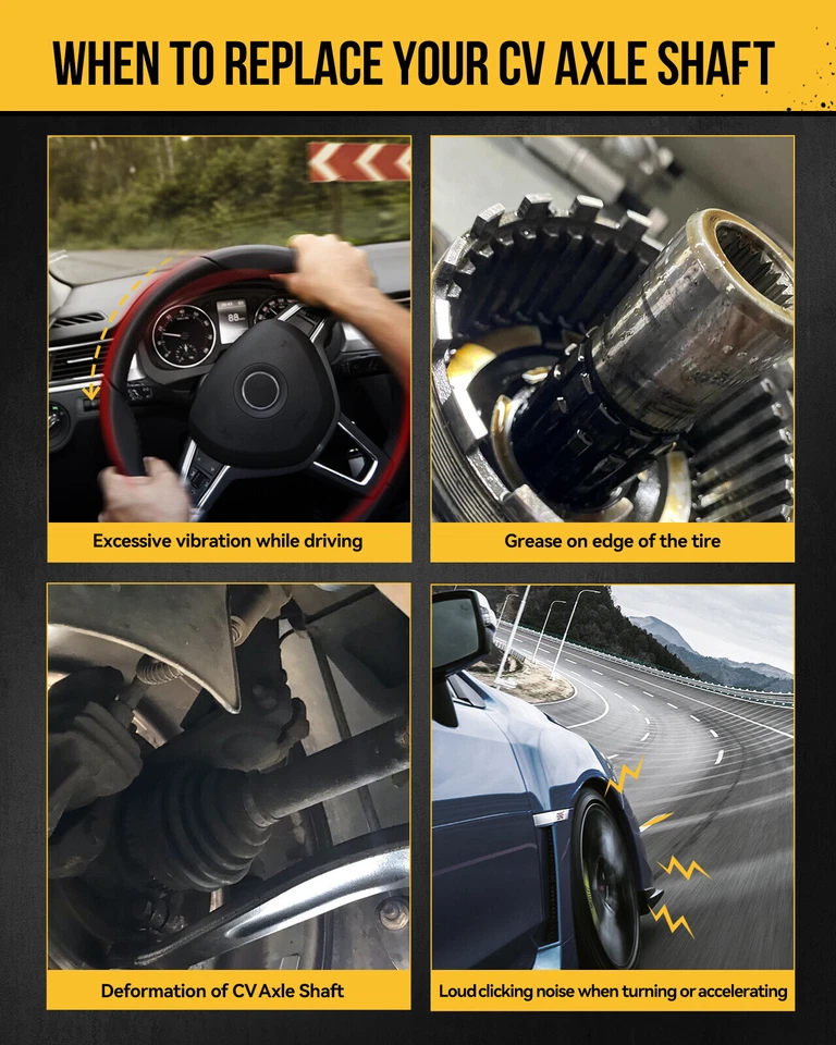 Eje articulado delantero derecho CV 66-3639 66-3553 para Volkswagen Routan 2009-2011 Foto 3 de 4