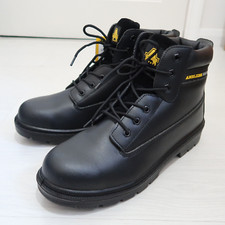 Image of Amblers Safety Boot Mens Boots Workwear Lace Up Black Toe Cap - Size 12