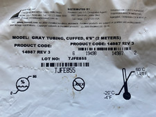 Res Med Clear Grey Tubing Ribbed 6' 6" NEW Sealed in Package  14987