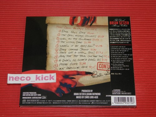 4BT BRIAN SETZER THE DEVIL ALWAYS COLLECTS 2023 JAPAN CD - Picture 2 of 3