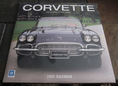 2005 Corvette Calendar New Sealed Ron Kimball Photography BrownTrout GM