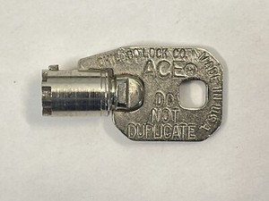 ACE MDK7462 KEY Chicago Lock Co Vending Laundry Machine cabinet coin box
