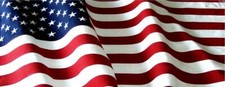 Waving American Flag Adhesive Vinyl Wrap Matte Laminated 12x36