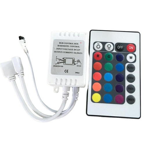 24-44 Key IR Remote Controller Box AC / DC 12V For LED RGB 3528 5050 Light Strip - Picture 13 of 14