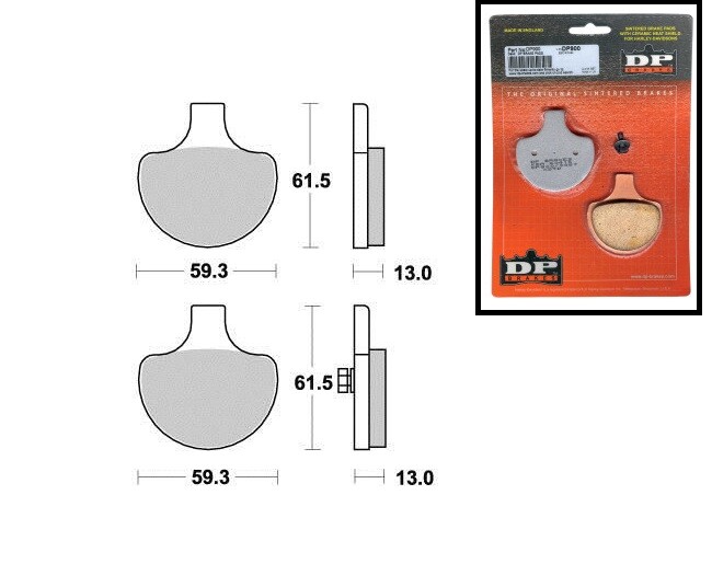 Plaquettes de frein avant frité pour Harley Davidson Evolution 1340 et Sportster 883