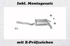 Mercedes Benz 190 W201 2.0 2.0D Endschalldämpfer Auspuff Endtopf Montagesatz