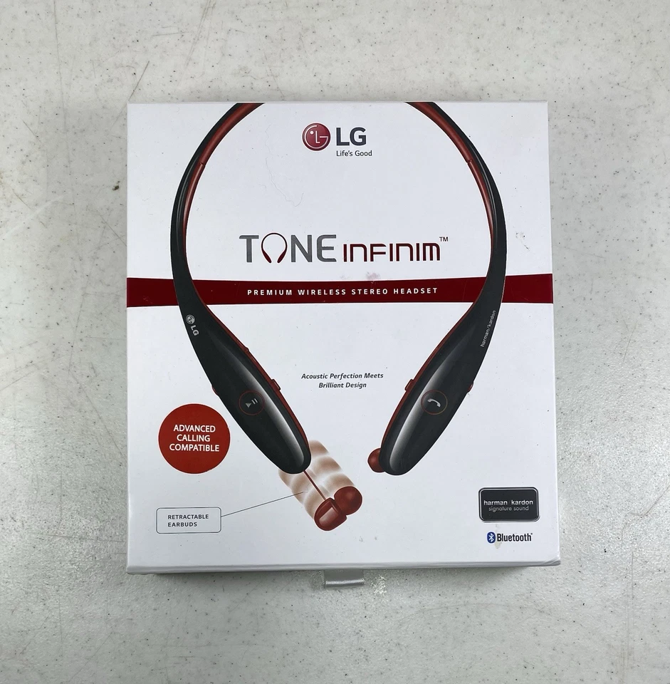 LG Tone Infinim HBS-900 Premium Headset Harman/Kardon (NO USB CABLE) Tested - Image 2 of 4