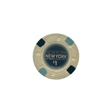 New York - New York * $1 Poker Chip / Jeton * 2012 (#1) * Las Vegas, Nevada * Ca